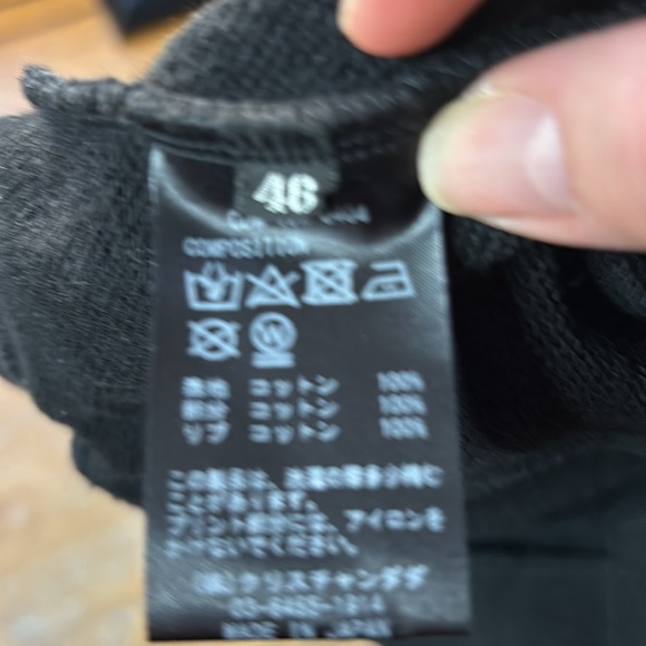 Christian Dada graphic print oversized hoodie, black size 46 - Picture 7 of 9